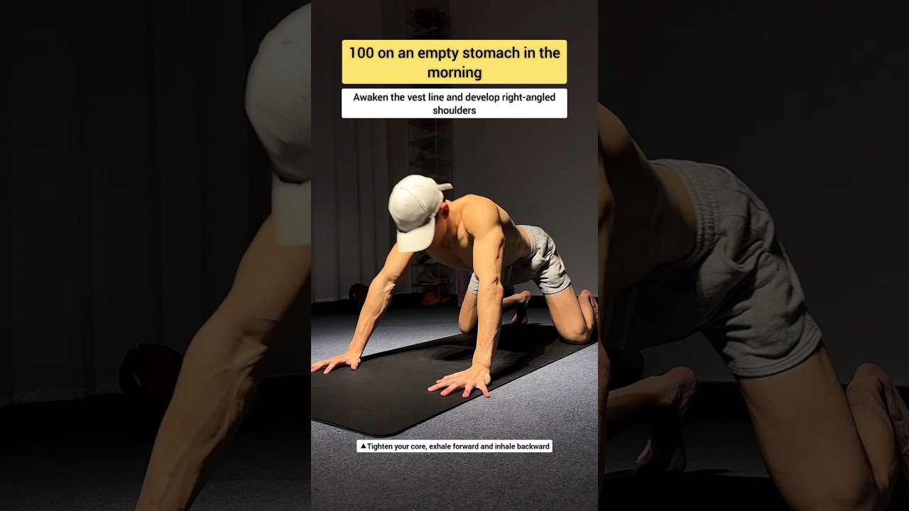 It is highly recommended to do exercise, 100 times a day, the arms are tight and back is straight