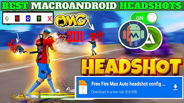 Macroandroid Free Fire Ob51 | Macro ff Android ob51 ☠️🎯 Tutorial | Macro Droid New Headshot Script 📂