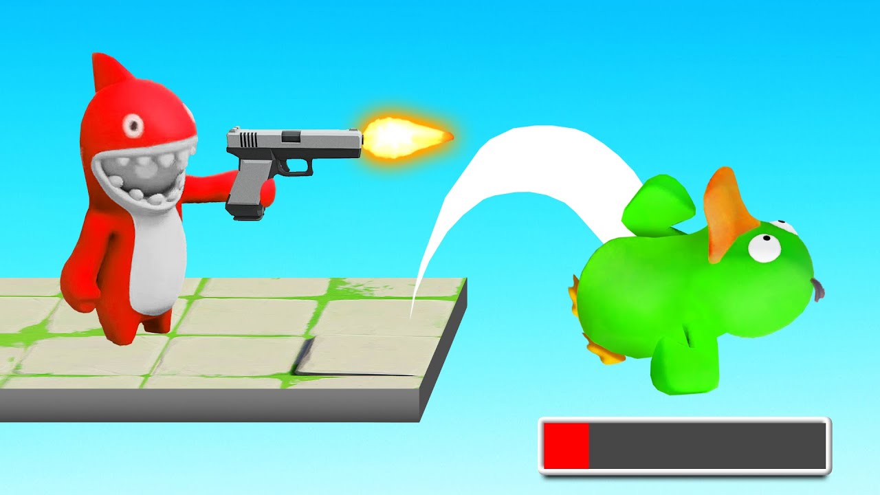 GANG BEASTS + GUNS = FUN! (Party Animals)