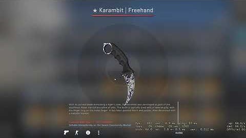 Karambit Freehand ingame unboxing