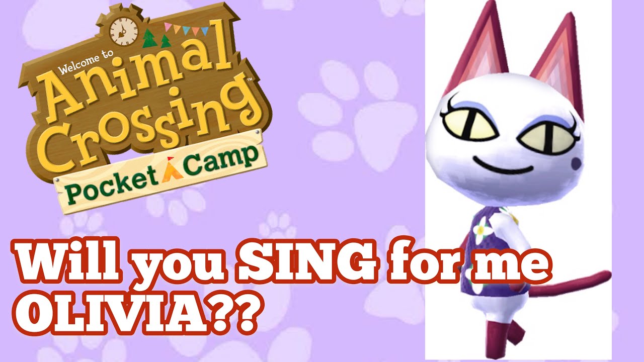 Olivia Singing Animal Crossing Pocket Camp YouTube