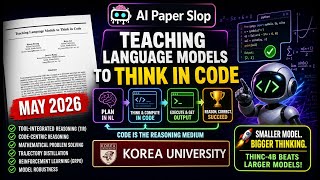 Teaching Language Models to Think in Code (May 2026)