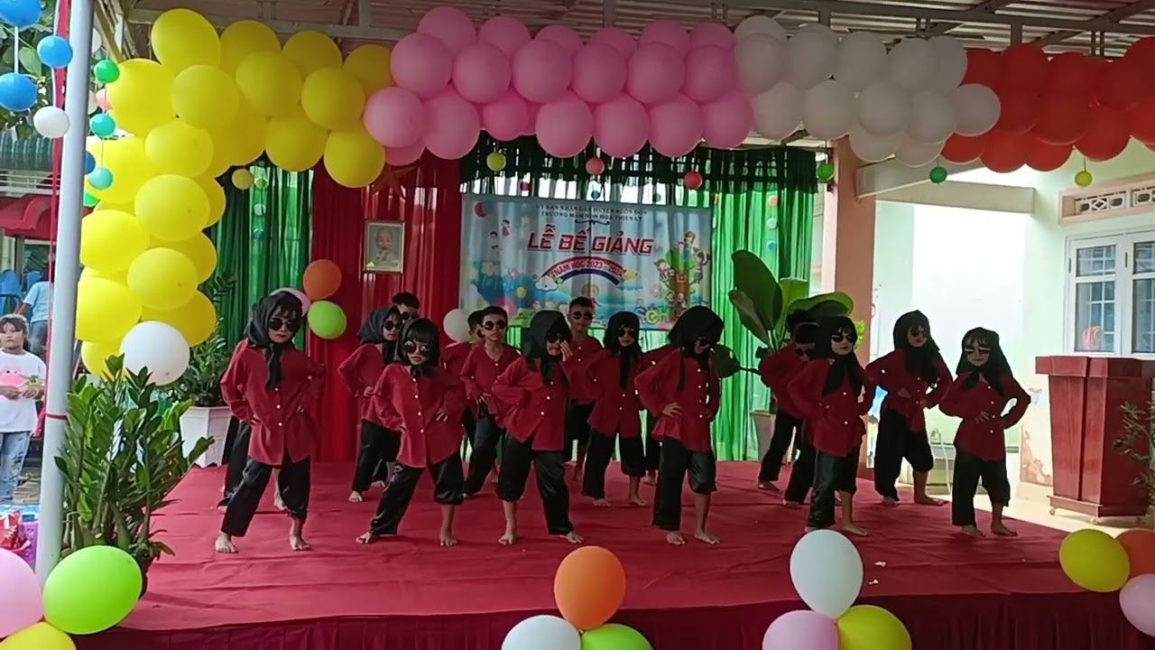 Nhảy TChu TChu...các cháu lớp 5_6Tuổi B trường MN Hoa Thiên Lý huyện Buôn Đôn