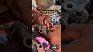 Fastest Way to Fit Head Valve Locks 🚛 #ninja #valve #lock #mechanic #viral #skills #tools #trending