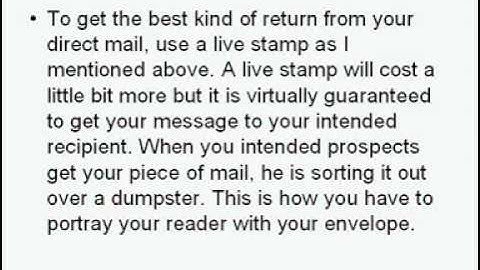 Techniques For Getting Your Direct Mail Letters Opened