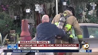 Famous RV fire spreads to home, forces evacuations Profile