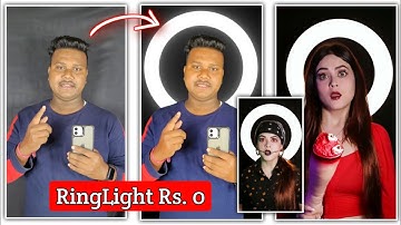 1 Click & Background RingLight || RingLight Background Main Kaise Lagaye | Capcut Video Editing