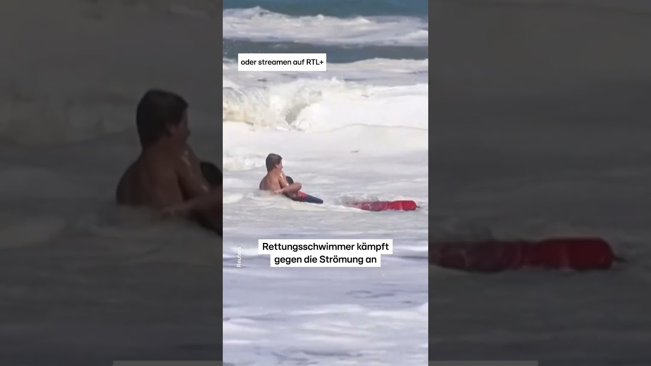 16 jähriger Rettungsschwimmer rettet Jungen aus dem Meer | RTL News #santacruz #rettungsmission