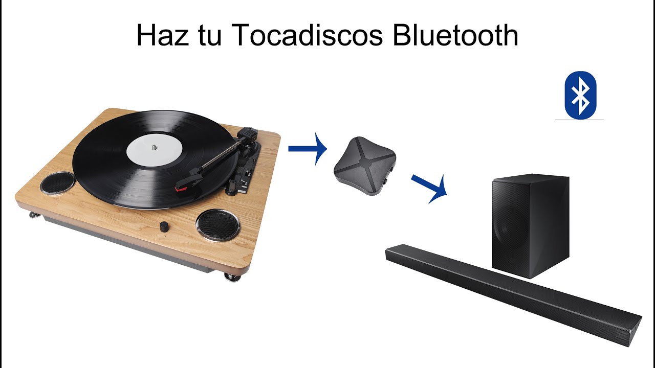 Tocadiscos Bluetooth Con Altavoces Estereo, Tocadiscos Para Vinilo A Mp