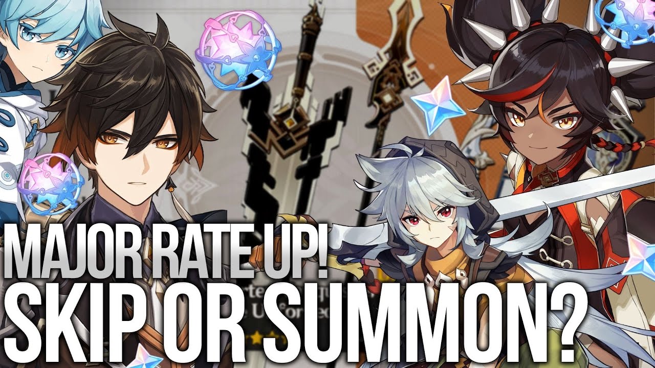 Summon Or 1 2 Zhongli Xinyan 2 New Weapons Rate Up Banners Genshin Impact Youtube Summon Or 1 2 Zhongli Xinyan 2 New Weapons Rate Up Banners Genshin Impact Youtube