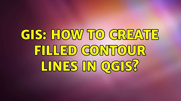 GIS: How to create filled contour lines in QGIS?