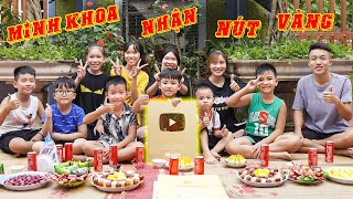 Minh Khoa Đập Hộp Nút Vàng YouTube ♥ Min Min TV Minh Khoa