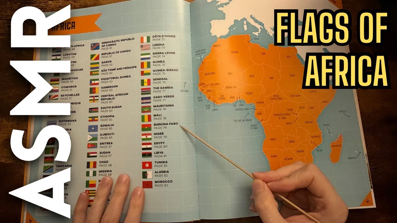 Let’s learn some African Flags! [ASMR]