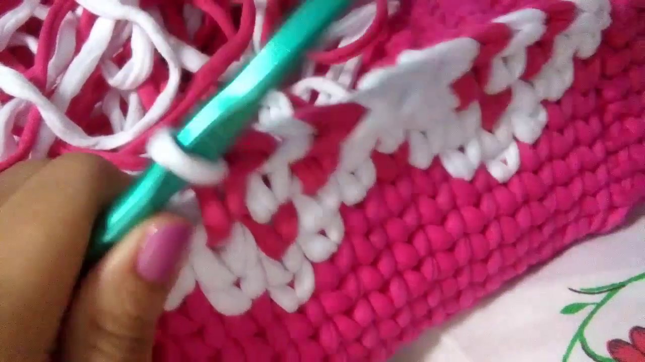 Cesto Moisés em crochê (Lateral)