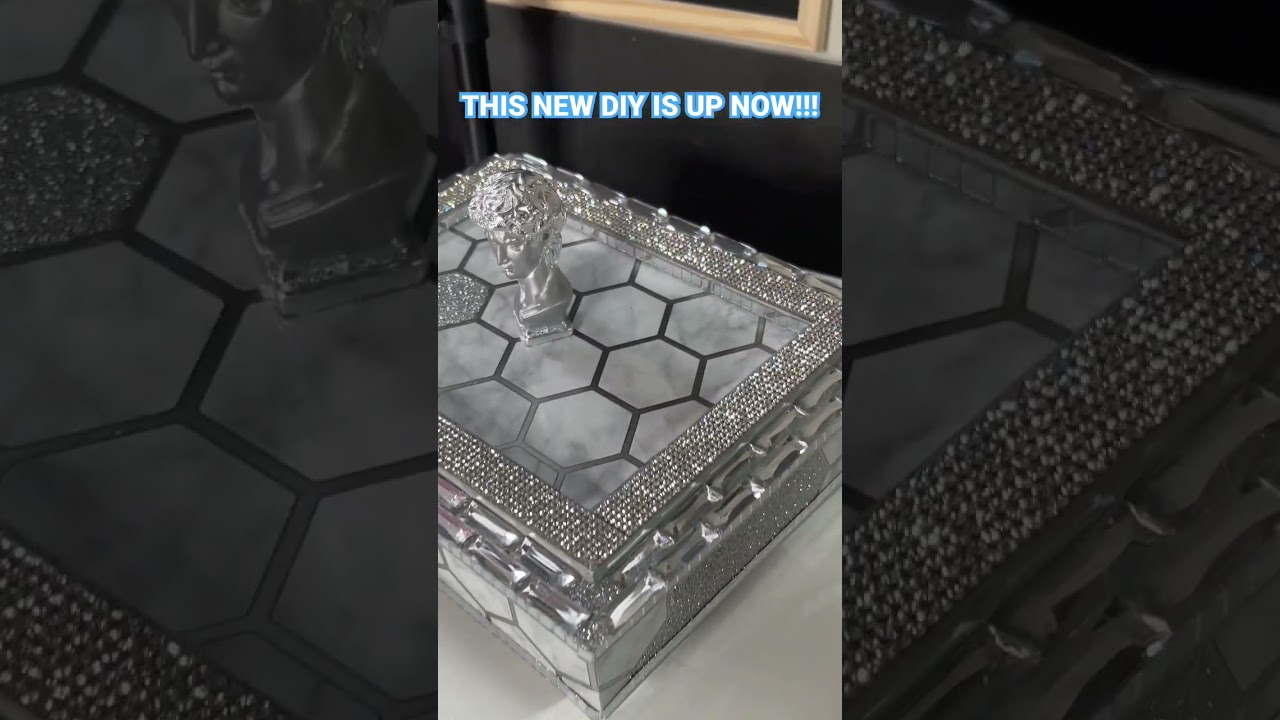 NEW DIY GLAM DOLLAR TREE TRINKET BOX | LINK TO THE DIY IS BELOW