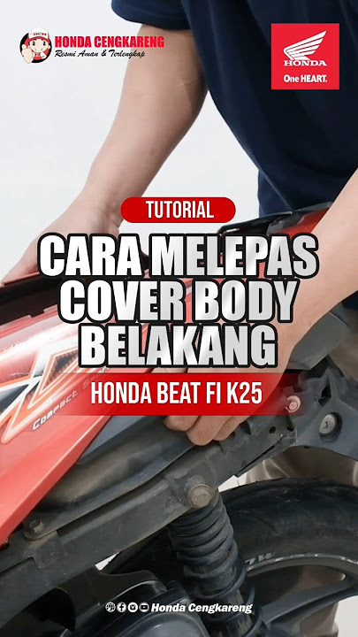 HOW TO REMOVE THE REAR BODY COVER OF THE Honda BeAT FI K25 #honda #hondabeat #coverbeat #coverbod...