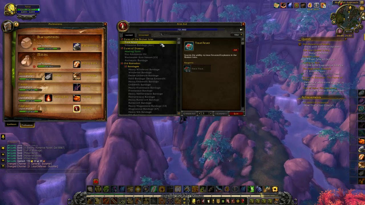 World of Warcraft Legion part 569 - Warden's Field Kit