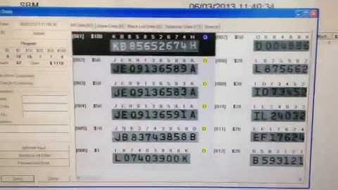 SB-9 P-OCR & serial number printing