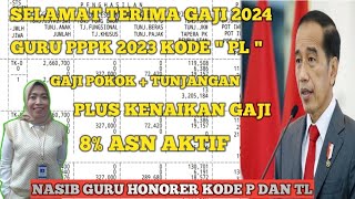 SELAMAT TERIMA GAJI 2024 !! GAJI POKOK + TUNJANGAN GURU PPPK SK 2024 PLUS KENAIKAN 8% DI THN 2024