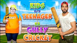 KIDS vs TEENAGER ka GULLY CRICKET | JustPuru screenshot 4