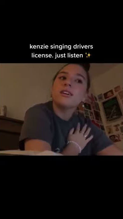 Kenzie Ziegler singing Drivers License (cover) by Olivia Rodrigo #driverslicense #kenzieziegler