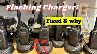 Motorola Radio Charger Flashing FIXED!!