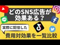 【SNS広告徹底比較】Webマーケ企業の運用生データを大公開【インスタ、LINE、Twitter、TikTok】