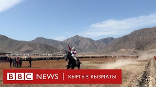 Ат чабыш: кайкып учкан Каракыз - BBC Kyrgyz  #bbckyrgyz #атчабыш #күлүк #кочкор