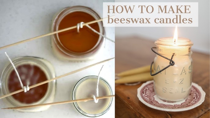 The Easiest Beeswax Candle Recipe  Homemade Gift Ideas - Our Oily House