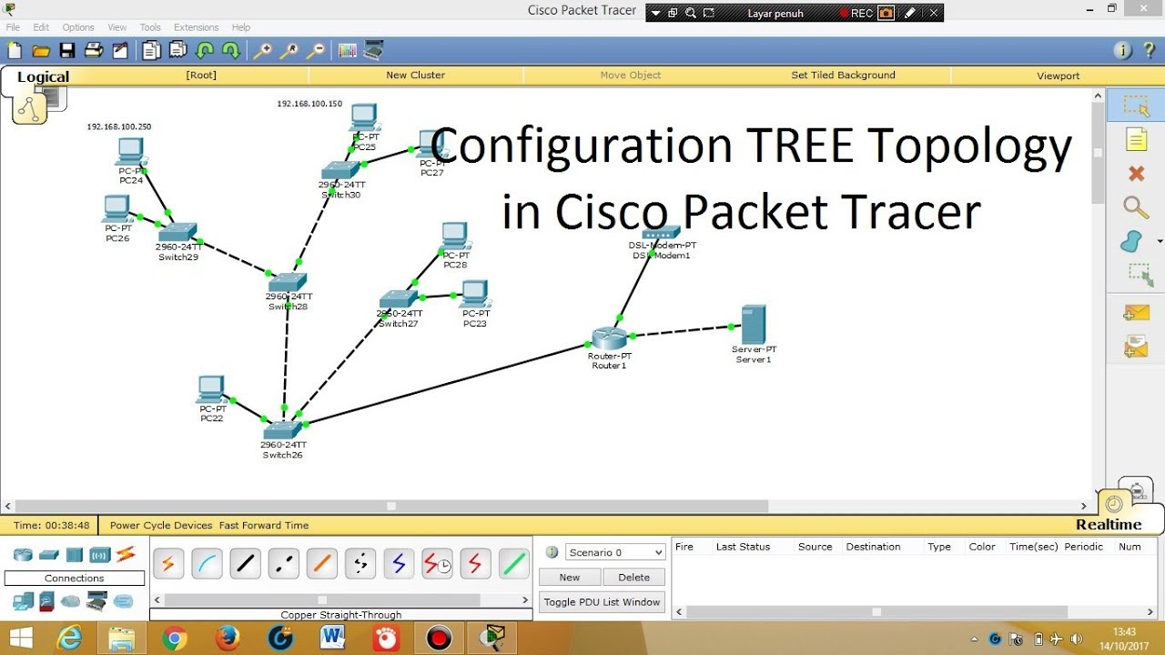 example cisco packet tracer commands