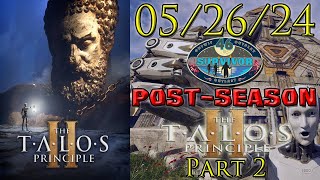 Survivor 46 Post-Season | The Talos Principle 2 - Playthrough Part 2 (05/26/24) screenshot 2