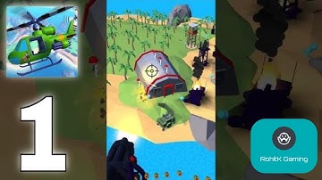 HeliGunner - Gameplay Part 1 All Levels (Android, iOS)