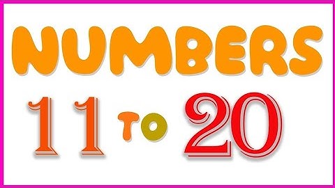 Counting from 11 to 20 |Learn counting #numbers #maths #kidsgallery #educationalvideo #animations