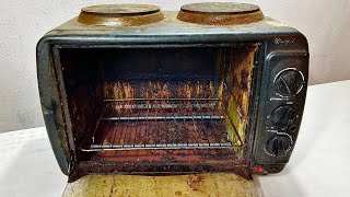 4$ ugly rusty oven restoration from Silent Hill | I restored electric cooker
