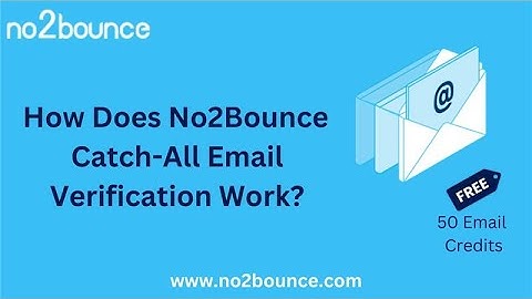 How Does No2Bounce Catch-All Verification Work? #validation #emailmarketing #business #free #video