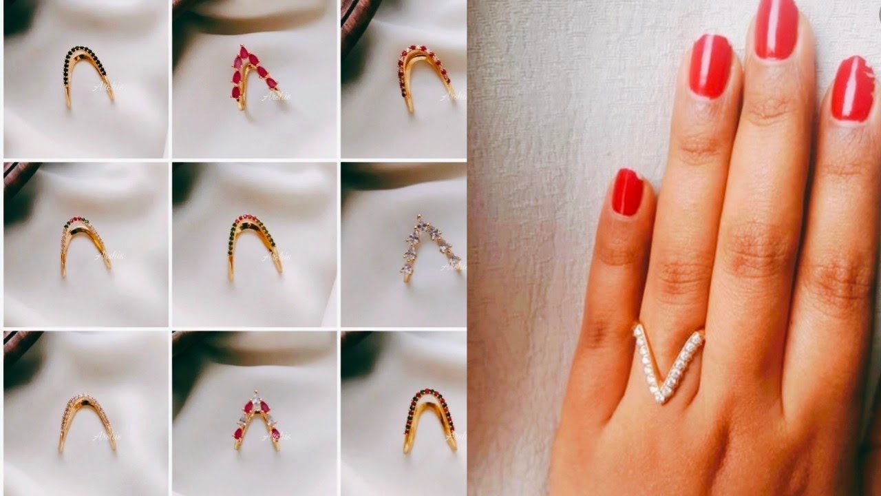 Latest Gold Vanki Ring Design / Bridal finger ring design / ಬರೀ 2 ಗ್ರಾಮ್ ನಿಂದ ಚಿನ್ನದ ಉಂಗುರ YouTube