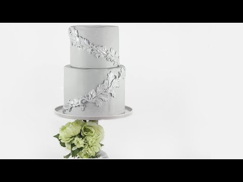 how-to-add-texture-to-fondant-|-grey-wedding-cake