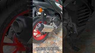 Red Rooster Exhaust for Yamaha Aerox 155(India) with/without DB Killer sound comparison!!!