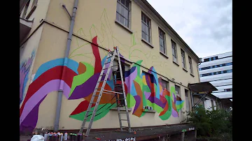 Kool Koor at the Top Rock Graffiti Session 2015 - Heidelberg, Germany - time lapse
