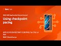 APPLICATION RESTART CONTROL for Db2 or IMS - Using checkpoint pacing