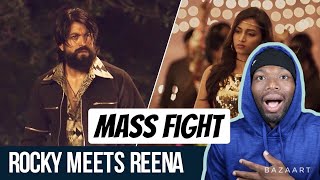 Rocky meets Reena | KGF Chapter 1 | Yash | Srinidhi Shetty | Prashanth Neel (REACTION)