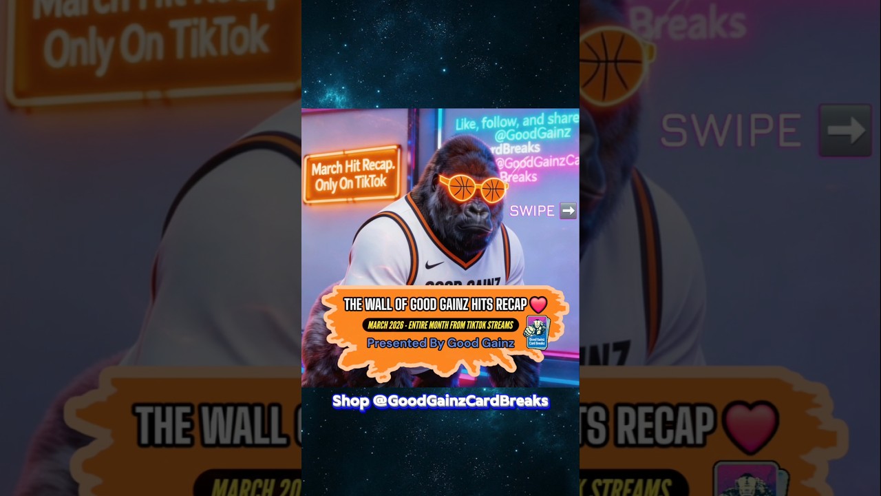 March Madness #wallofgoodgainz - 2026 Hit Recap🍿 #sportscards #trending #tiktok #marchmadness #nfl