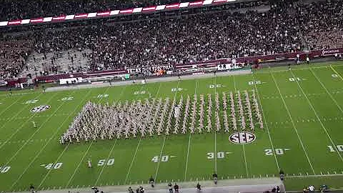 Fightin' Texas Aggie Band Drill - Texas A&M vs Ole Miss
