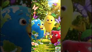 🍎 Falon ke Naam aur Rang | Learn Fruits Name in Hindi | Hindi Rhymes for Kids | #shortfeed