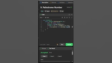 Is Number a Palindrome? Java Solution #Shorts
