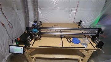 My  OneFinity journeyman x50 CNC machine installed #signs #signshop #prints