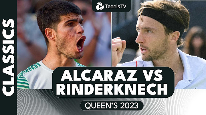 Carlos Alcaraz vs Arthur Rinderknech Battle | Queen's 2023 Extended Highlights