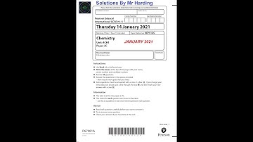 Edexcel - iGCSE - Chemistry - Paper 2C - January 2021 - Solutions By Mr Harding