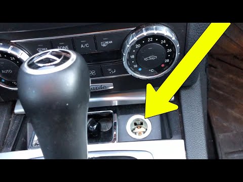 TUTORIAL: Cum schimbi siguranta bricheta / priza 12V (locatie) Mercedes-Benz C-Class W204 2008-2014