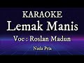 Lemak Manis || Vocal Roslan Madun || Karaoke Nada Pria || versi Medeli AKX10